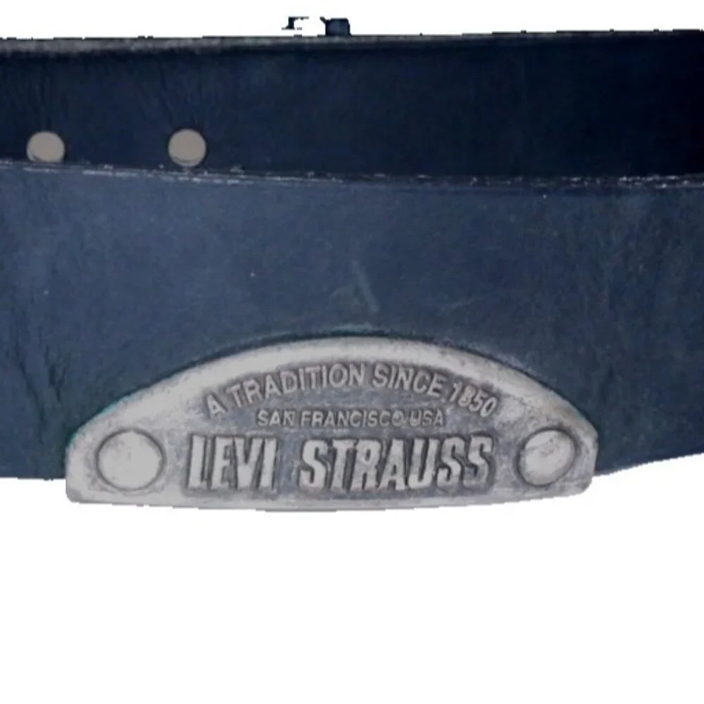 LEVIS STRAUSS black leather belt 1.25